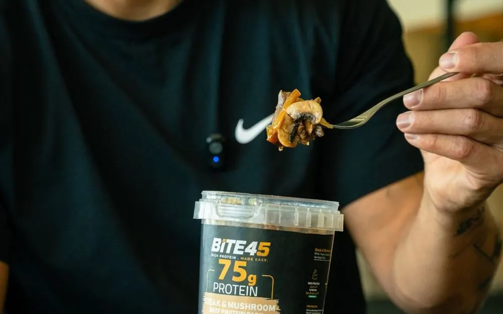 Forkful from a BITE45 protein pack